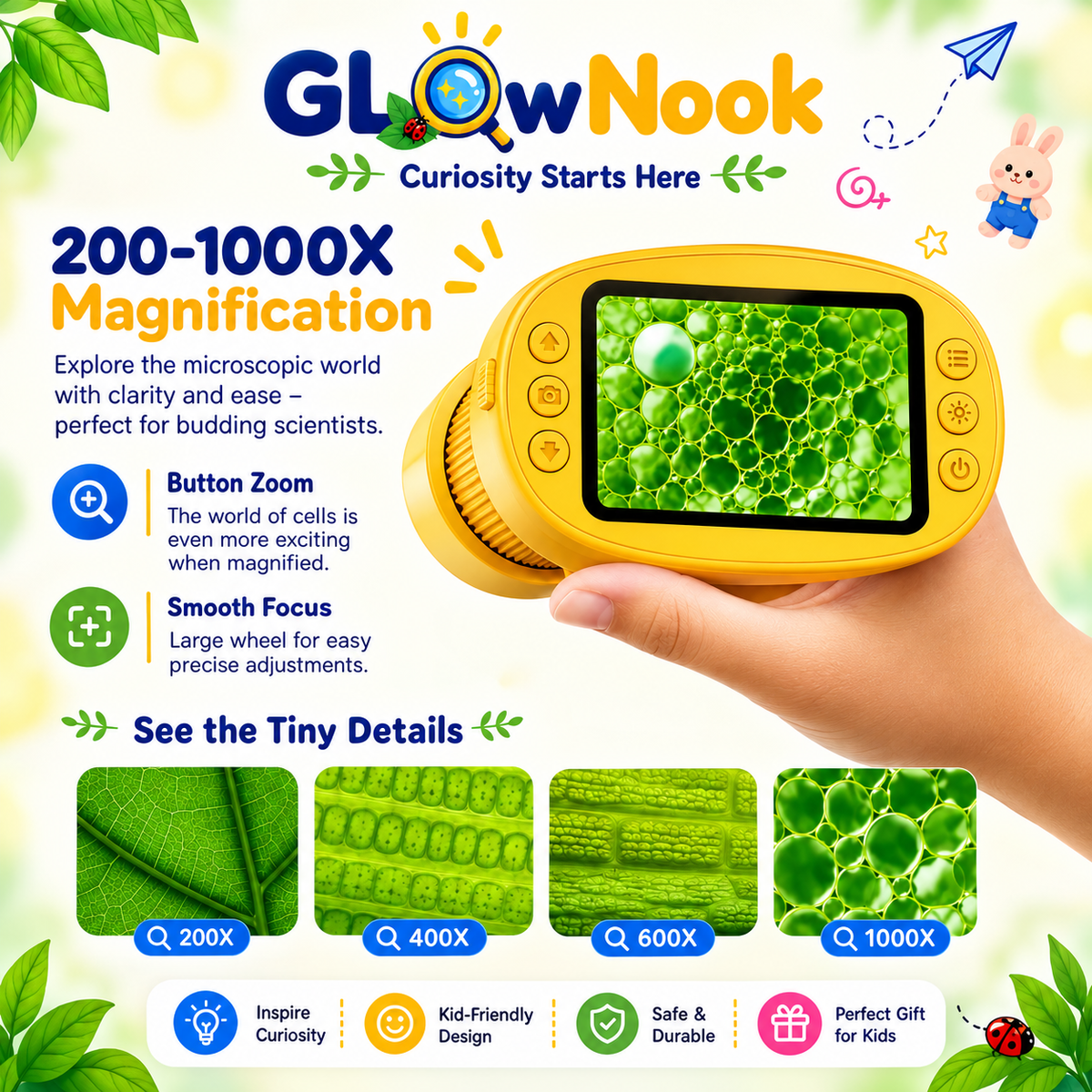 CurioScope™ — 1000X Kids Digital Microscope